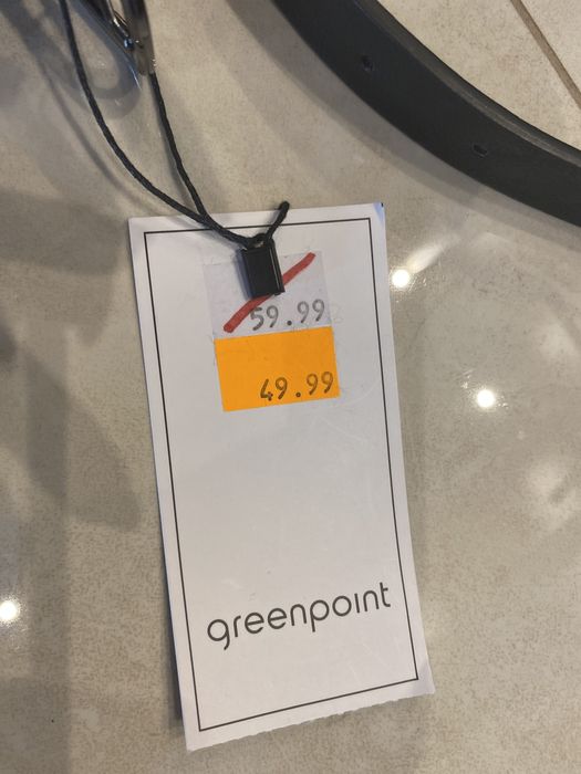Pasek greenpoint nowy czarny rozmiar 40