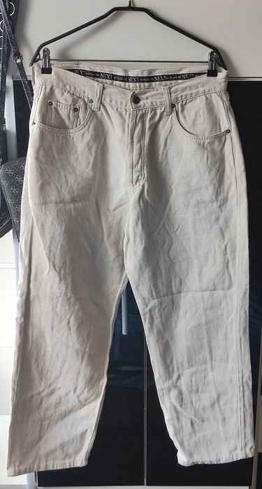 Piękne beżowe spodnie Next M/ L ( patrz wymiary )