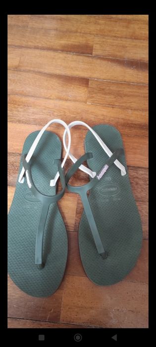 Sandálias Havaianas verdes n. 39 EU