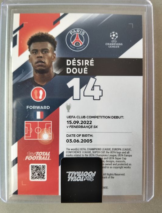 Carta Desirée Doue numerada 27/50 Topps