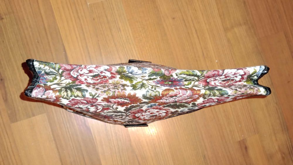 Saszetka Kosmetyczka Kopertówka 3 przegrody 29x19x7cm WzoryKwiaty NOWA