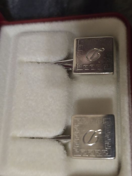 Lindos botões de punho em prata