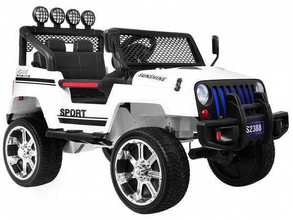 JEEP Raptor DRIFTER na akumulator Napęd 4X4 Biały S2388 Pilot