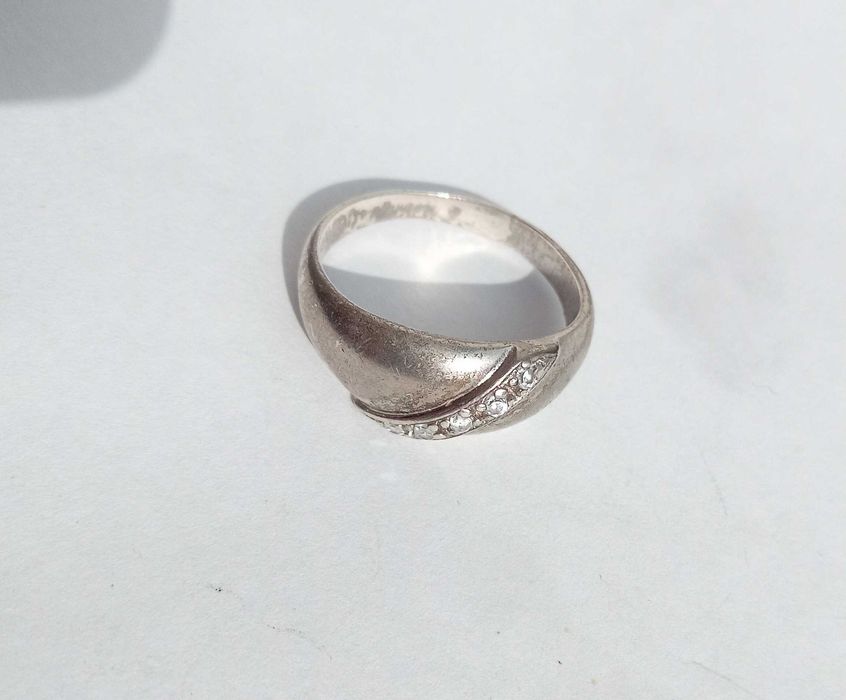 Перстень кольцо з камнями. Срібло 925 проба. Розмір 17. Вінтаж