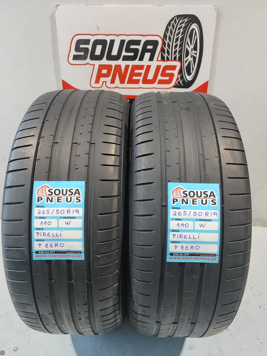 2 pneus semi novos 265-50R19 Pirelli - Oferta da Entrega - 170 Euros