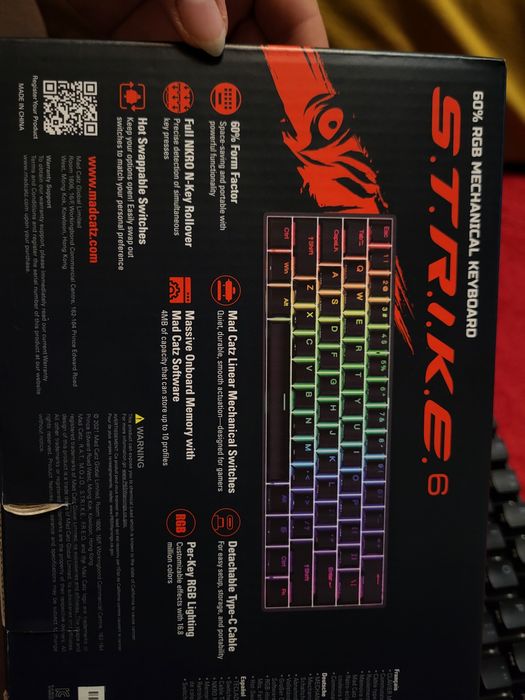 MAD CATZ strike s.t.r.i.k.e 6 jak nowa klawiatura