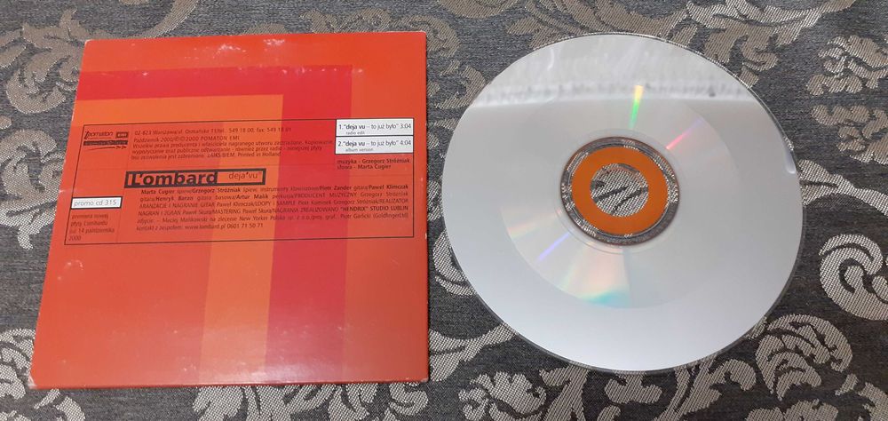 Lombard "Deja Vu" CD, singiel promocyjny