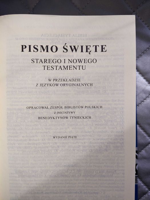 Pismo Święte Tysiąclecia - okazja