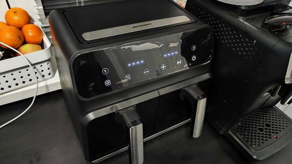 NOWA Frytkownica Beztłuszczowa DWIE KOMORY Frytownica Air Fryer Xxl 8l