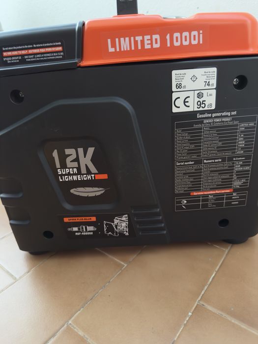 Gerador Inverter GENERGY LIMITED 1000i Como Novo