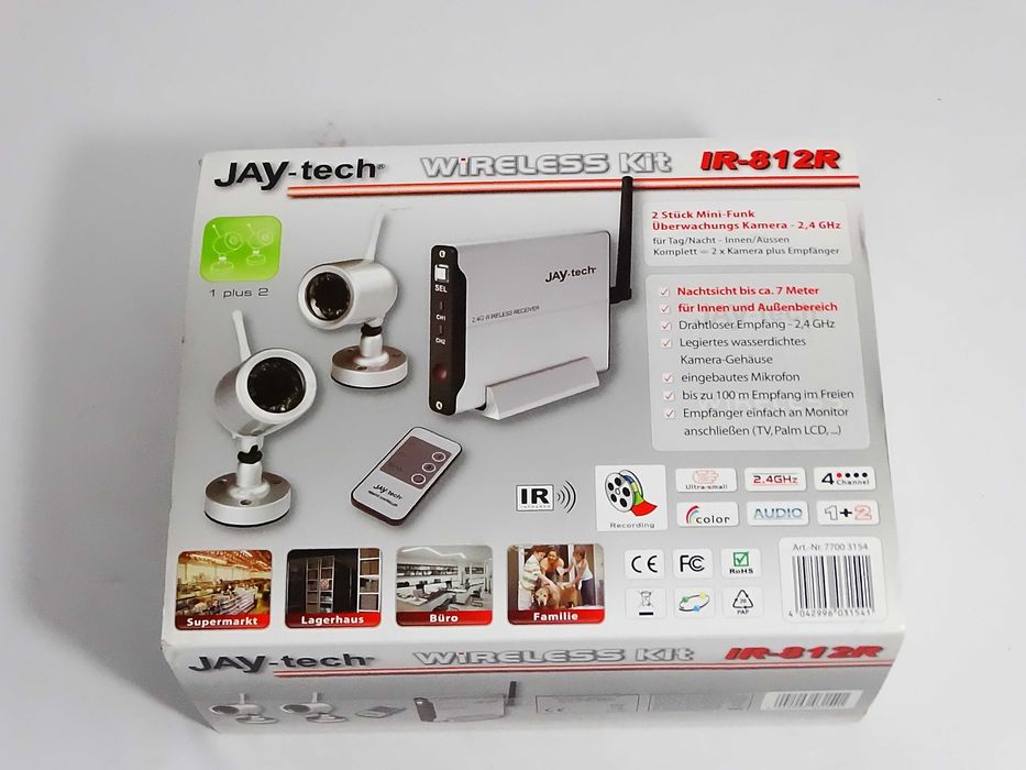Bezprzewodowy zestaw kamer JAY-tech Wireless Kit IR-812R
