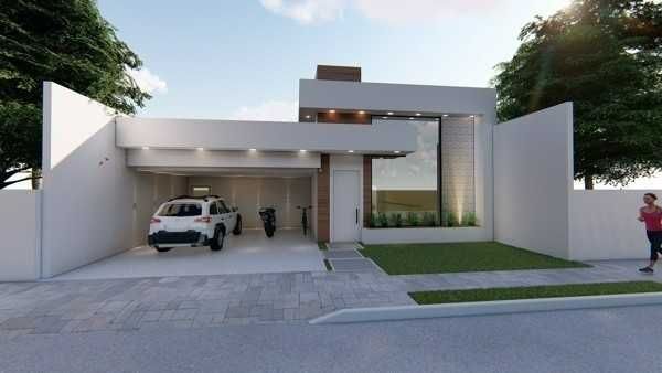 Fachadas Modernas - Planta Baixa - Vistas - Projetos de Casas