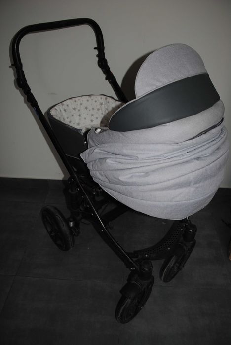 Компл. для новонародженого коляска люлька Baby Pram De Luxe ліжечко з матрациком