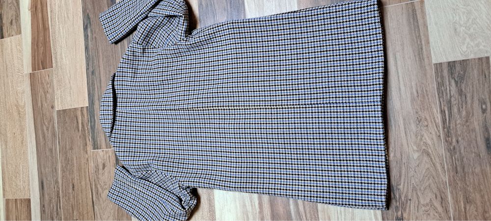 Nowy płaszcz w pepitkę kratkę kratę r.36/S Pull&Bear  klasyczny krój