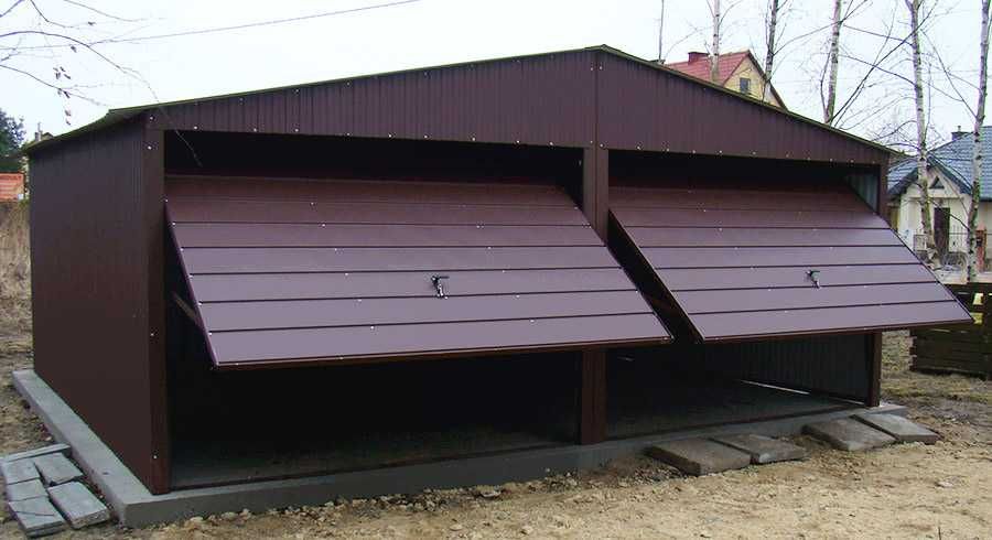 Garaż blaszany 6x5 dwuspadowy WYPRZEDAŻ producent montaż GRATIS