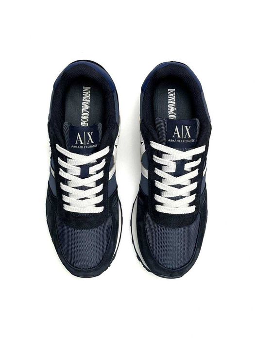 Кросівки Armani Exchange AX Navy Blue premium замшеві i89