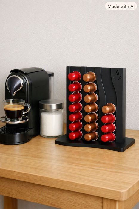 Suporte Cápsulas Nespresso Novo até 21 cápsulas