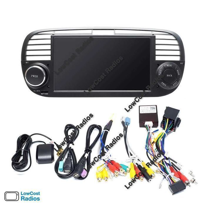 (NOVO) Rádio 2DIN ANDROID 15 • 7" • FIAT 500 (Desde 2007 a 2015) | ABARTH | CARPLAY • ANDROID AUTO