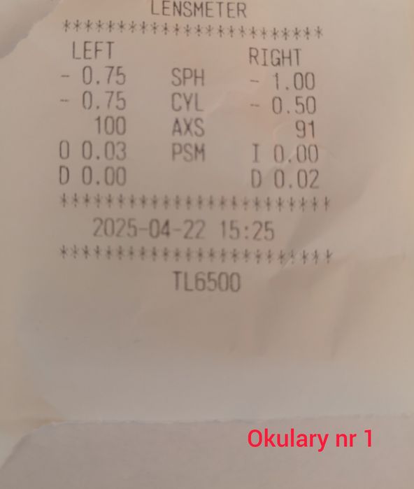 Okulary, komplet 3 sztuki