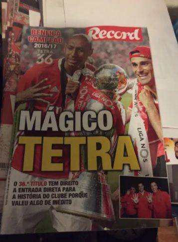 Vários poster Benfica Tricampeão e Tetracampeão