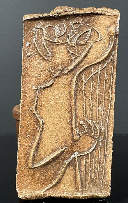 Plakieta ceramiczna ozdobna ceramiczna w nurcie secesji