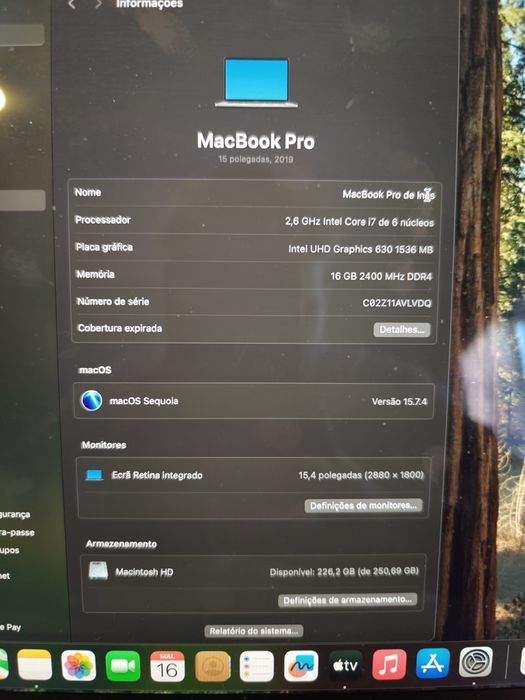 MacBook Pro 2019 15" i7
