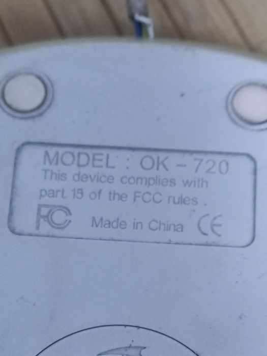 Миша комп'ютерна 1994р.в.A4Tech OK17