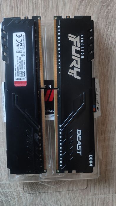 Оперативна пам'ять ddr4 Fury 2 x 8 GB 3200 kit 16