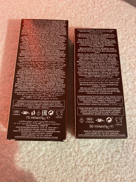 perfum attraction instinct avon damski męski zestaw zapach 50 ml 75 ml słodki
