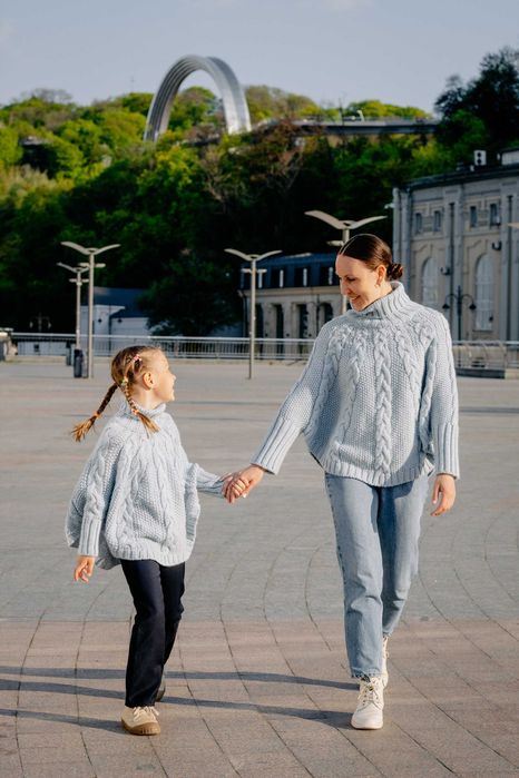 Светри пончо next 164 128 family look