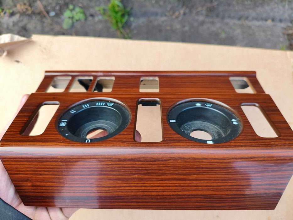 Drewno zebrano panel lewarka popielniczka panel nawiewu Mercedes w124