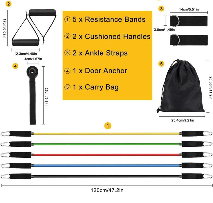 Bandas elásticas Fitness Resistência 67,5 (150lbs) - NOVO