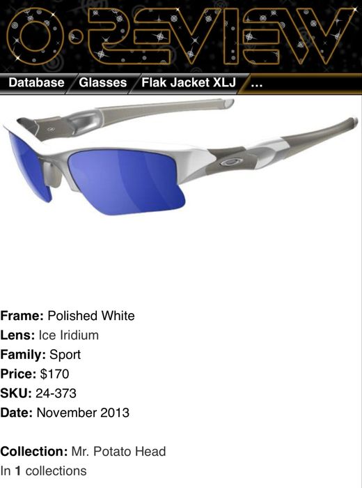 Oculos oakley flak ice iridium
