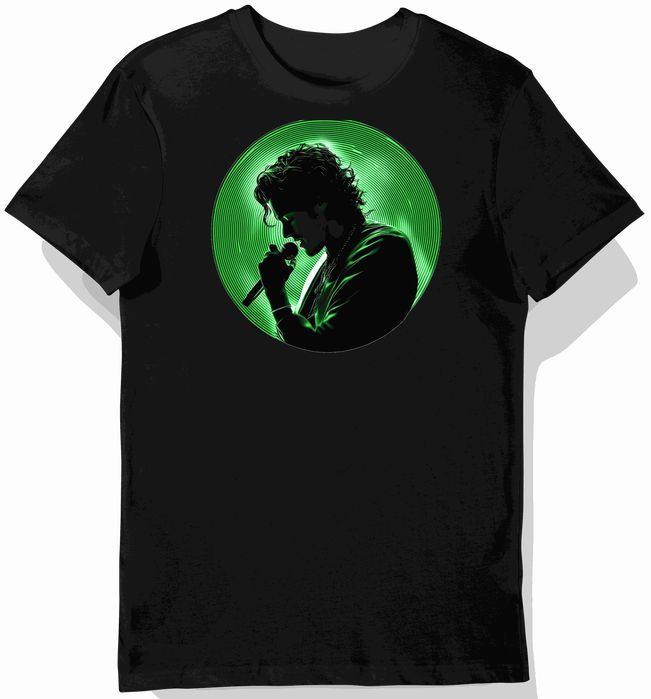 Koszulka męska czarna z nadrukiem retro Harry Styles 3XL