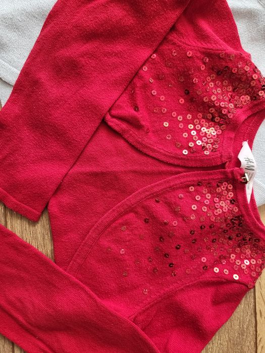 98/104 bolerko h&m next M&S zestaw 4 sztuki bolerka rękawek sweterek