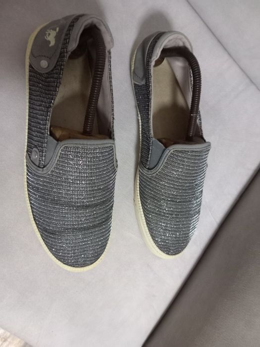 Tenisowki damskie srebrne Mustang