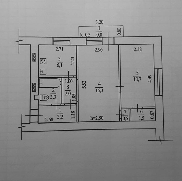 Продам 2к кв., 3й поверх, вул. С. Ковалевської (Г. Мазепи), початок Калинової.  Торг.NS