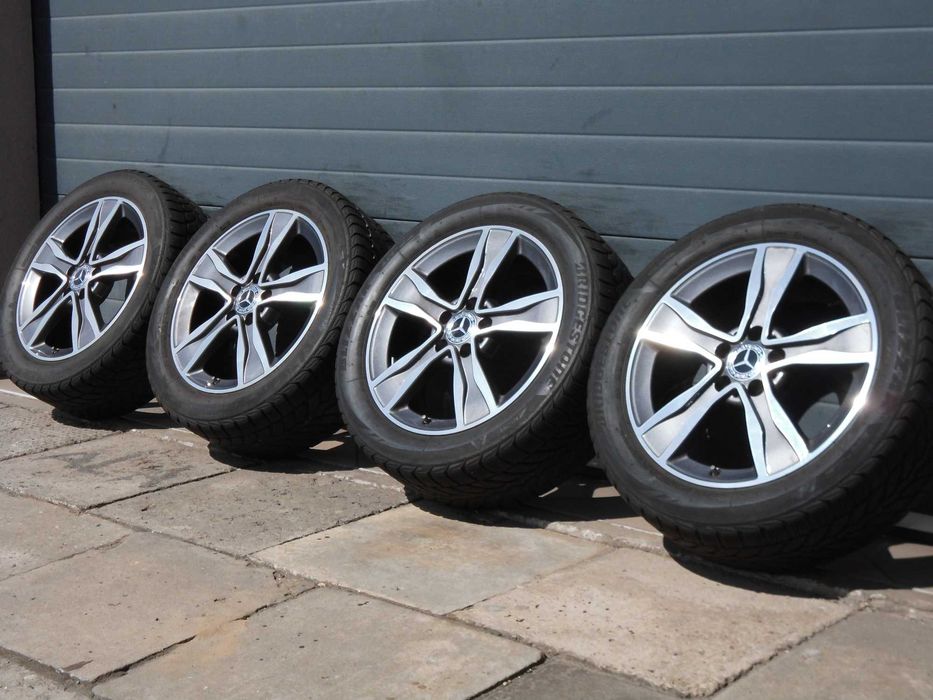 ! Koła zimowe aluminiowe 17 5x112 Oryg Mercedes C W205 czujniki TPMS