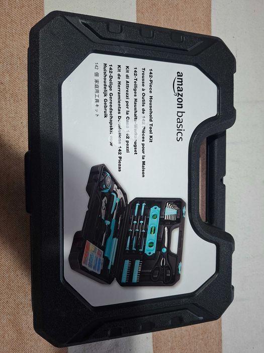 Amazon Basics zestaw narzędzi 142-elementowy do prac domowych