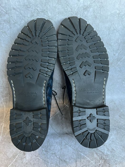 Santoni мужские кожа крокодила 42