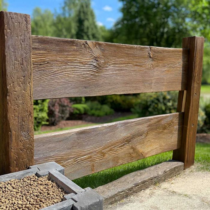 Panel ogrodzeniowy, drewno betonowe, ogrodzenie, panele, Wrocław