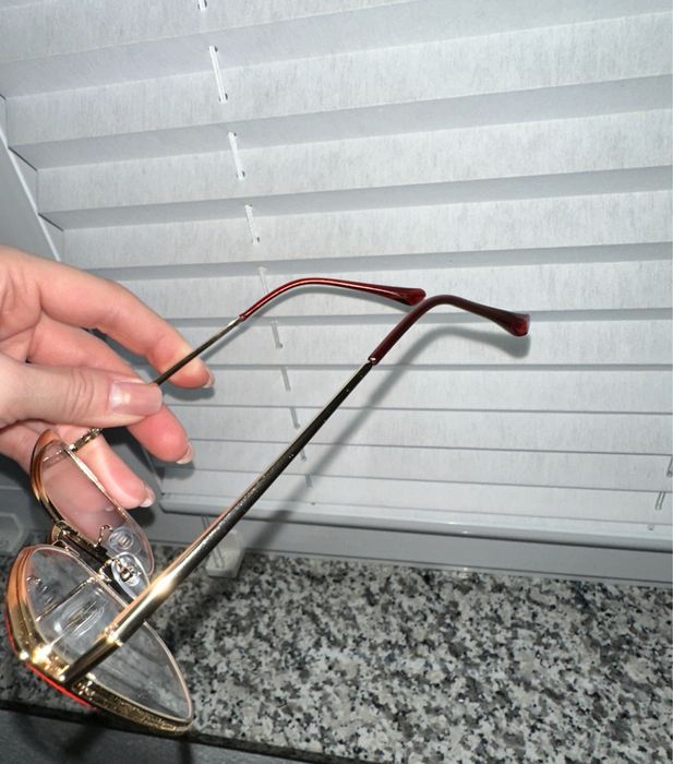 Okulary zerówki Nowe czerwone
