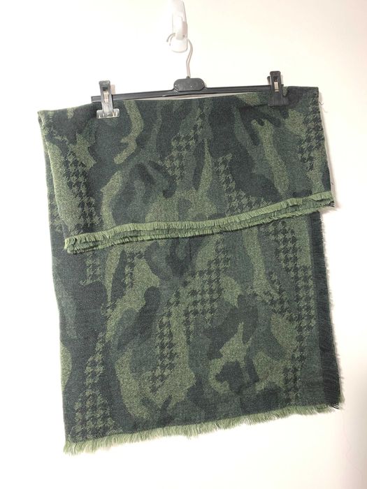 duży szal unisex moro khaki chusta wiosna jesień zima damski męski