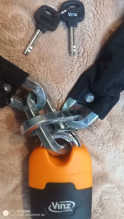 Zapięcie łańcuch z kłódka VINZ LOCKS