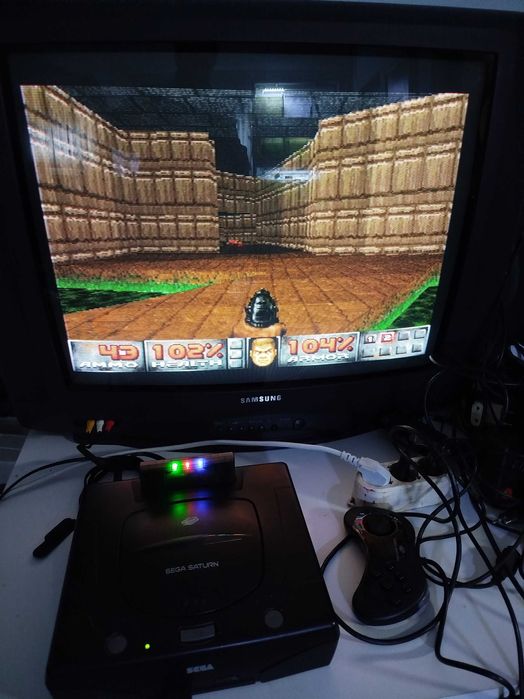 Sega Saturn Cartucho multi jogos128gigas