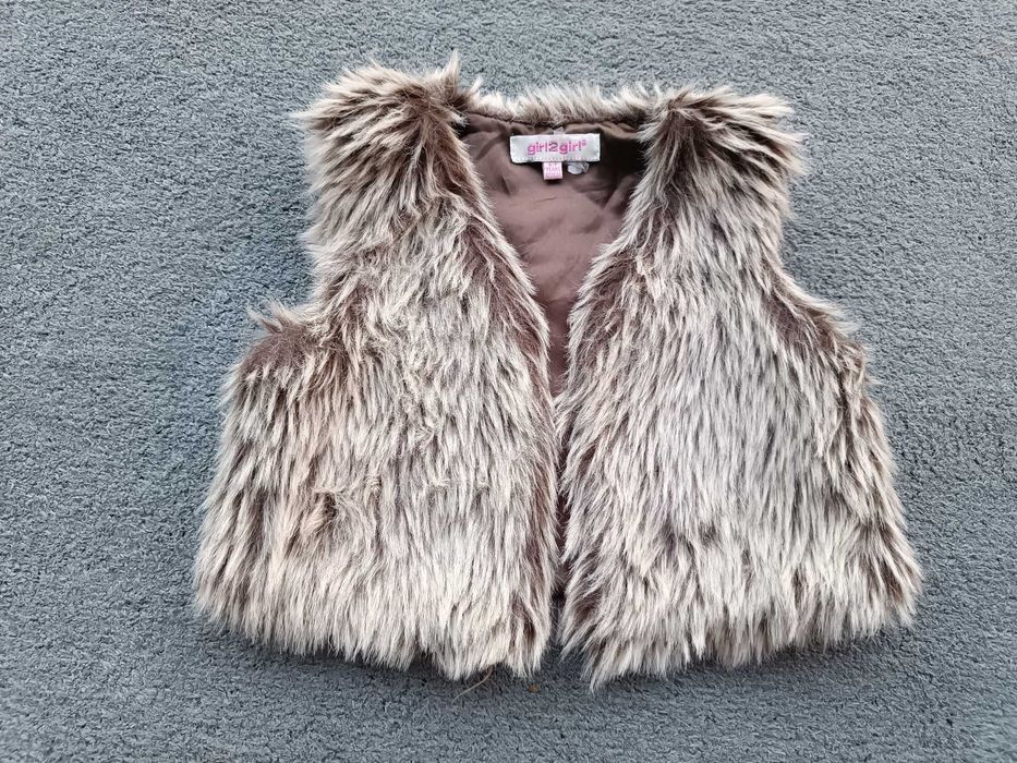 Bezrękawnik kamizelka dla dziewczynki używana, rozmiar 122