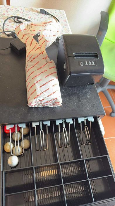 Gaveta para POS + impressora de talões