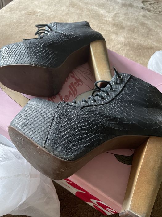 Оригинальные кожаные ботильоны jeffrey campbell, р. 37