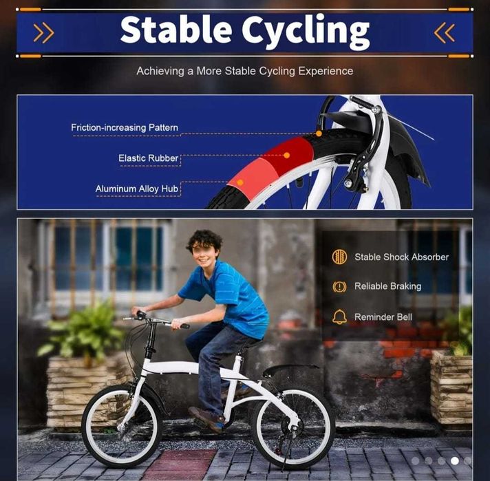 Nowy 6-biegowy rower składany