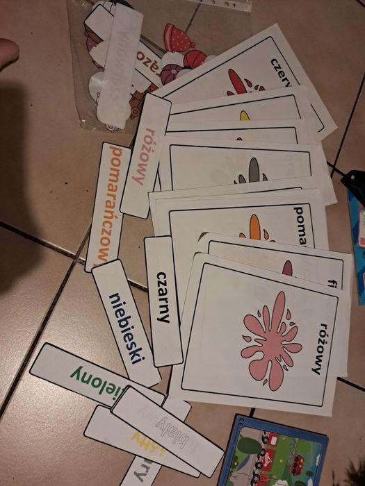 Plansze do nauki kolorów